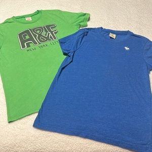 Abercrombie Kids Boys Blue Tee (Plus Free Green Tee), GUC, Size XL (16)